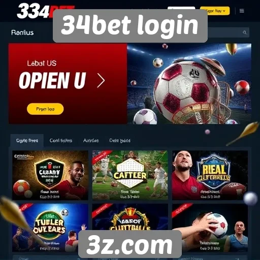 Promoções e bônus do 34bet login